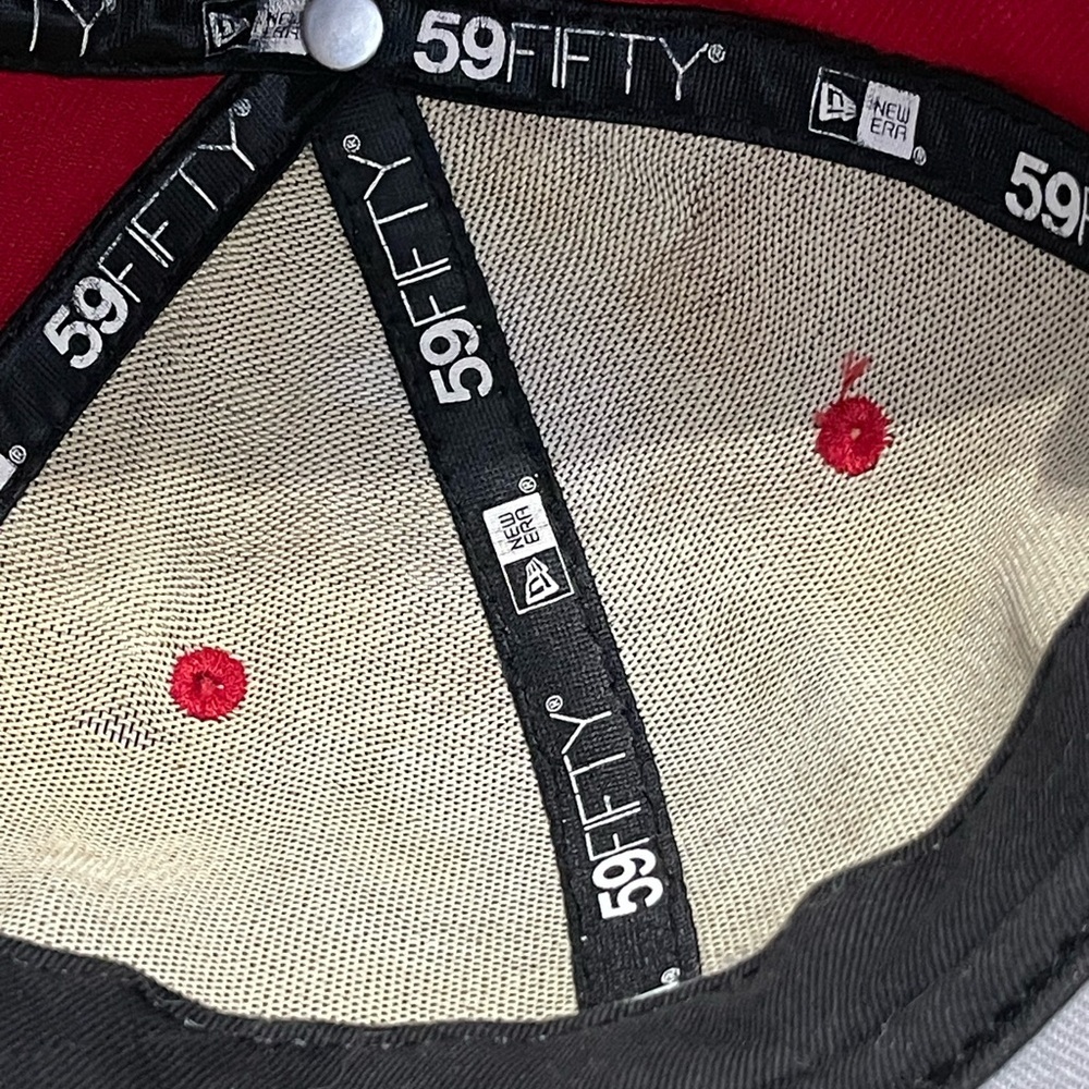 Vintage Chicago Bulls Hardwood Classics New Era SnapBack Hat Sz7 1/4 - Picture 7 of 15